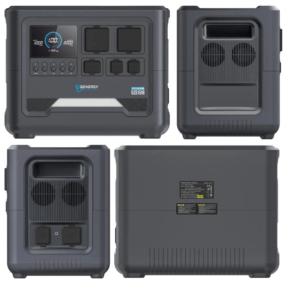 GENERGY GZE-1518 Powerstation 2200 Watt und 1536 Wh optimal für PV-Anlagen