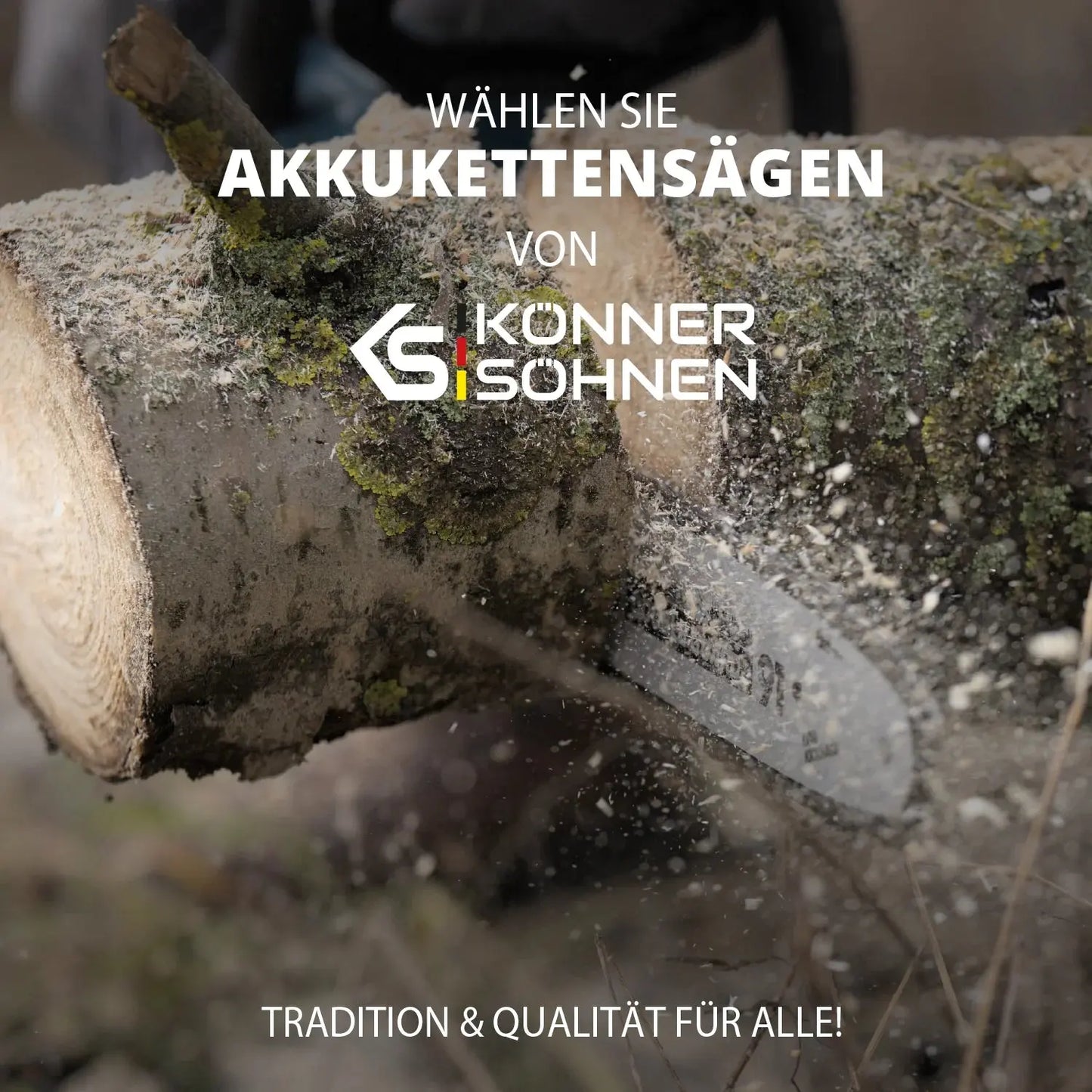Akku Kettensäge 30cm Schwertlänge KS CS20V-12 Könner & Söhnen