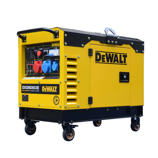 DeWalt Diesel Stromaggregat DXGND803E – 5,8 kW (230 V) & 7,9 kVA (400 V) DeWalt