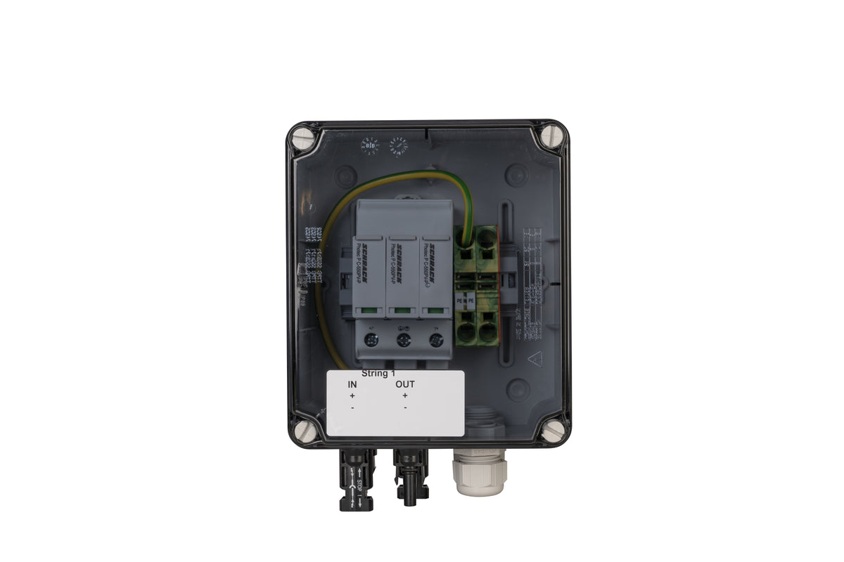 Generatorenanschlusskasten für PV-Anlagen bis 1.000 V DC, 1x 1 String, MC4-Steckverbinder, SiRoX JÄGER SIROX