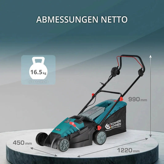 Elektrischer Rasenmäher KS 38LM-BL Schnittbreite 38cm Könner & Söhnen