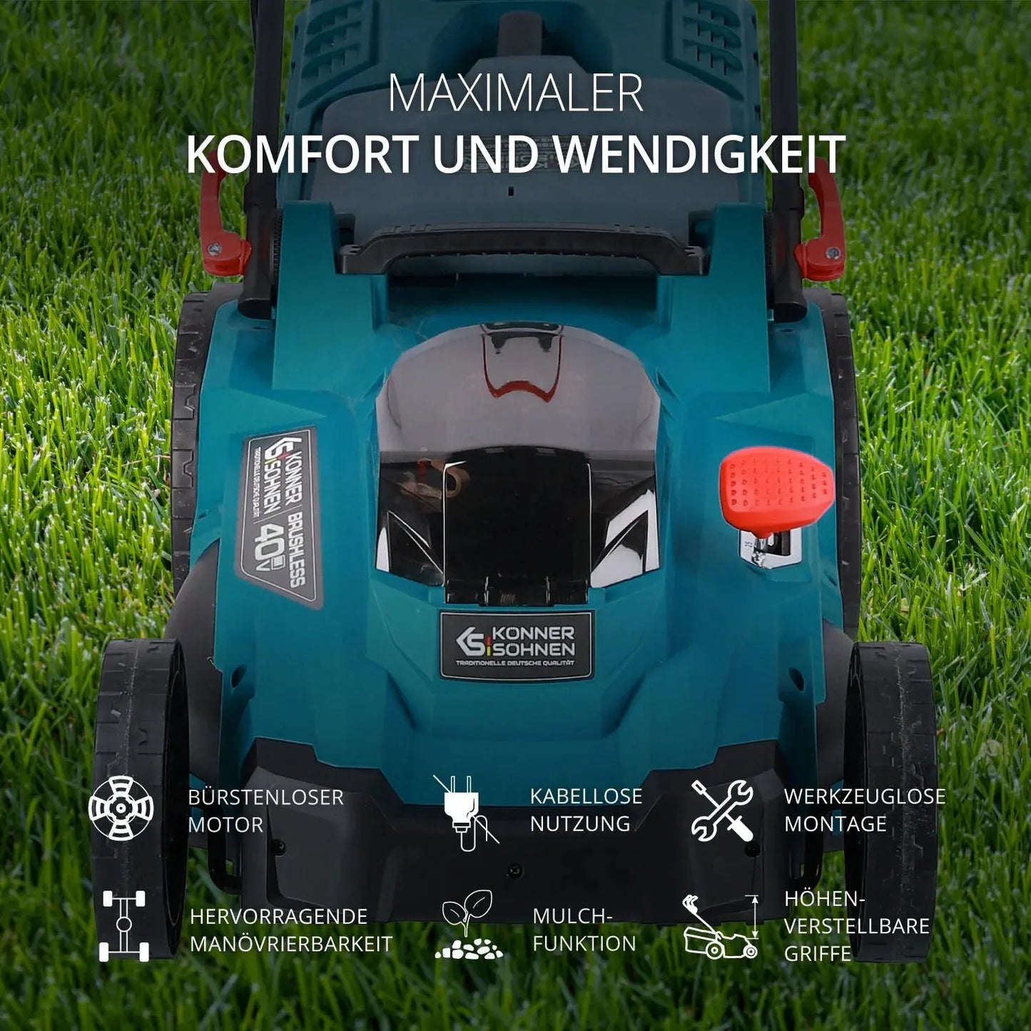 Akku-Rasenmäher KS 43LM-40V Könner & Söhnen Könner & Söhnen
