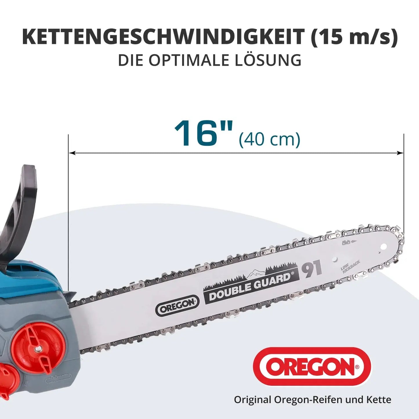 Akku Kettensäge 40cm Schwertlänge KS CS40V-16 Könner & Söhnen