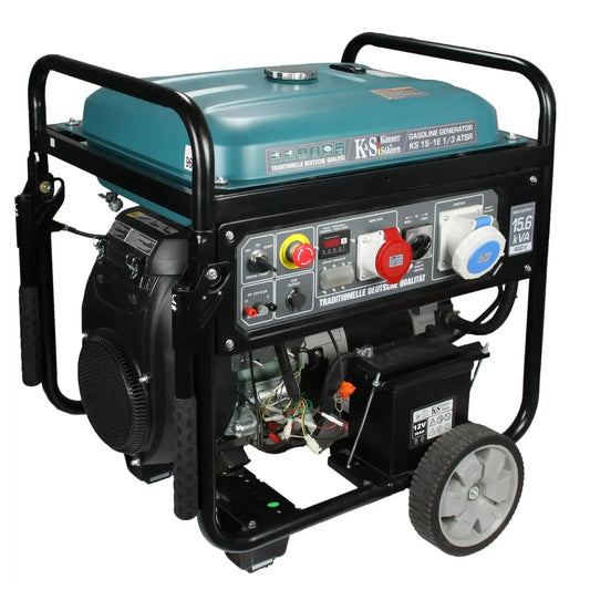 Benzin Stromerzeuger AVR 12.500 Watt KS 15-1E 1/3 ATSR 400V mit ATS Anschluss Könner & Söhnen