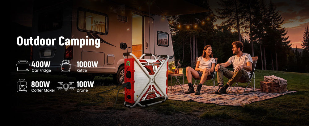 Powerstation 3600 W // 2304 Wh maXpeedingrods PG3600-EU Camping und Notstromversorgung maXpeedingrods