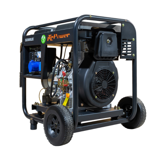 Diesel Stromaggregat DG10000LEK-T von ITC-POWER – 7,6 kW 230V & 400V ITC