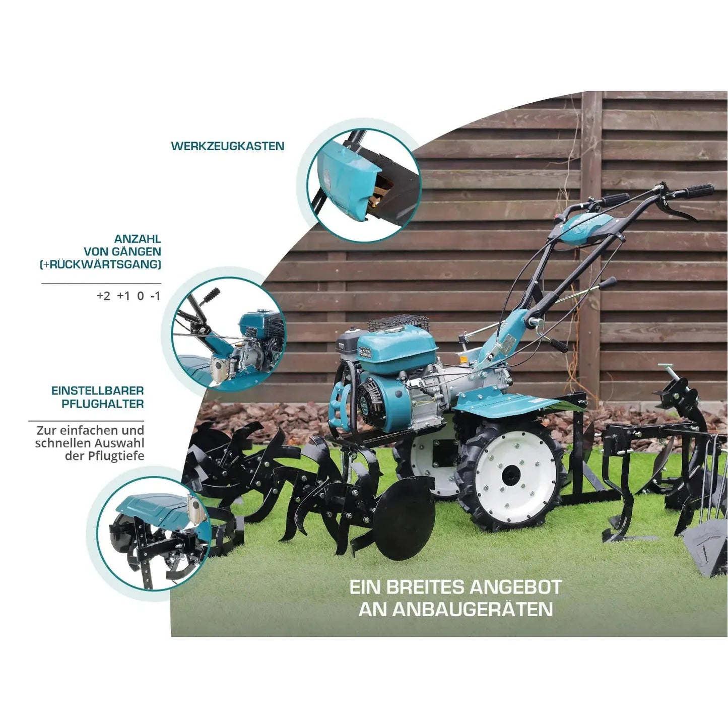Benzin-Bodenhacke KS 7HP-1050G Könner & Söhnen