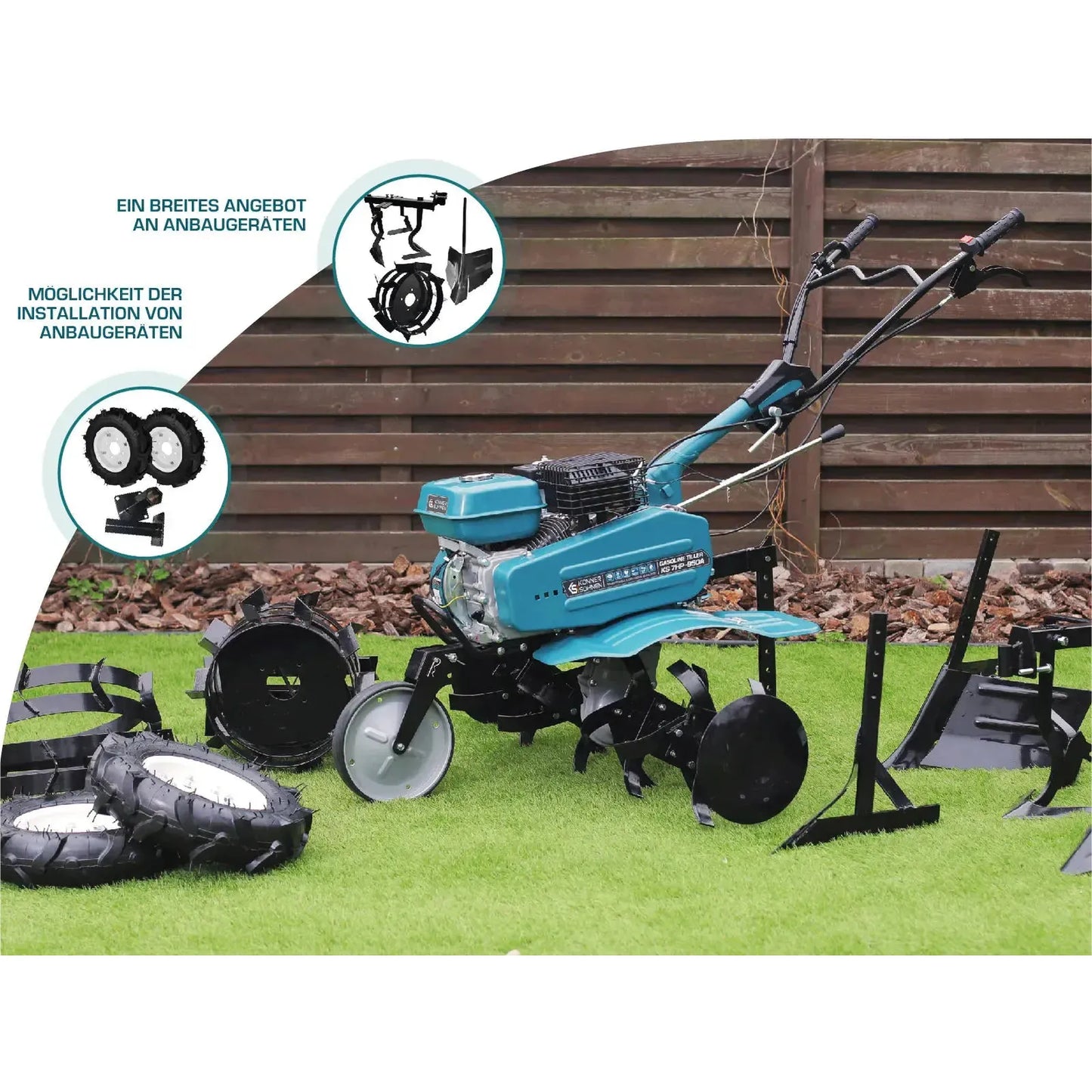 Benzin-Bodenhacke KS 7HP-950A Könner & Söhnen