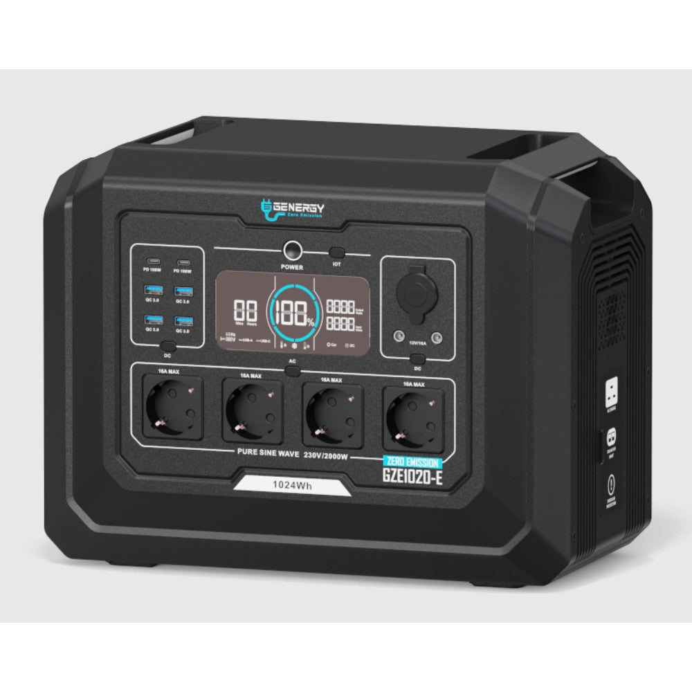 Powerstation 1024Wh - 4500W max. Output GENERGY GZE-1020-E Genergy