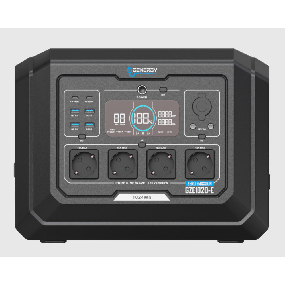 Powerstation 1024Wh - 4500W max. Output GENERGY GZE-1020-E Genergy