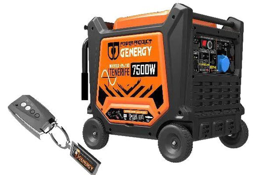 Inverter Stromerzeuger Benzin 7500 Watt mit Fernbedienung Genergy Tenerife II Genergy