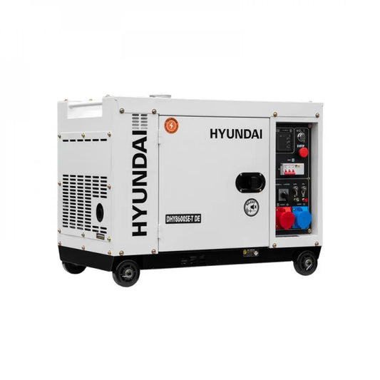 HYUNDAI 7,9 kVA DIESEL GENERATOR DHY8600SE-T DE 3-Phasig ganz