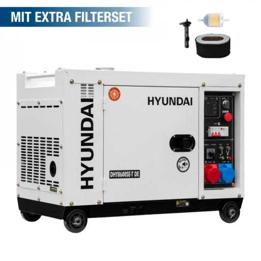HYUNDAI 7,9 kVA DIESEL GENERATOR DHY8600SE-T DE 3-Phasig Hauptbild
