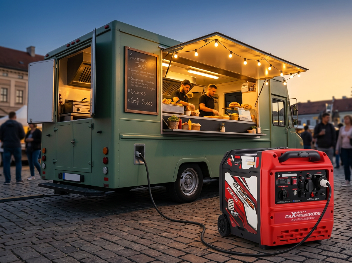 Stromerzeuger für Foodtrucks & mobile Gastronomie
