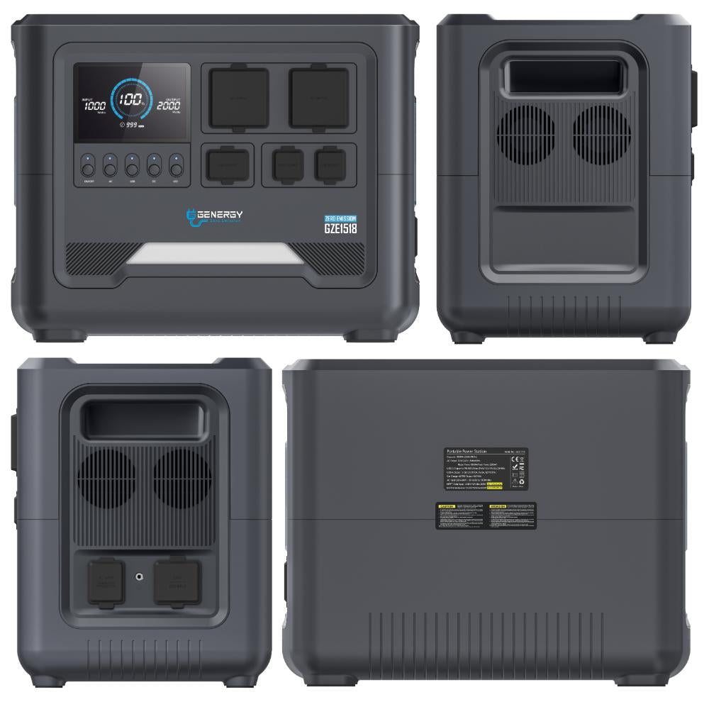  GENERGY GZE-1518 Powerstation 2200 Watt und 1536 Wh optimal für PV-Anlagen