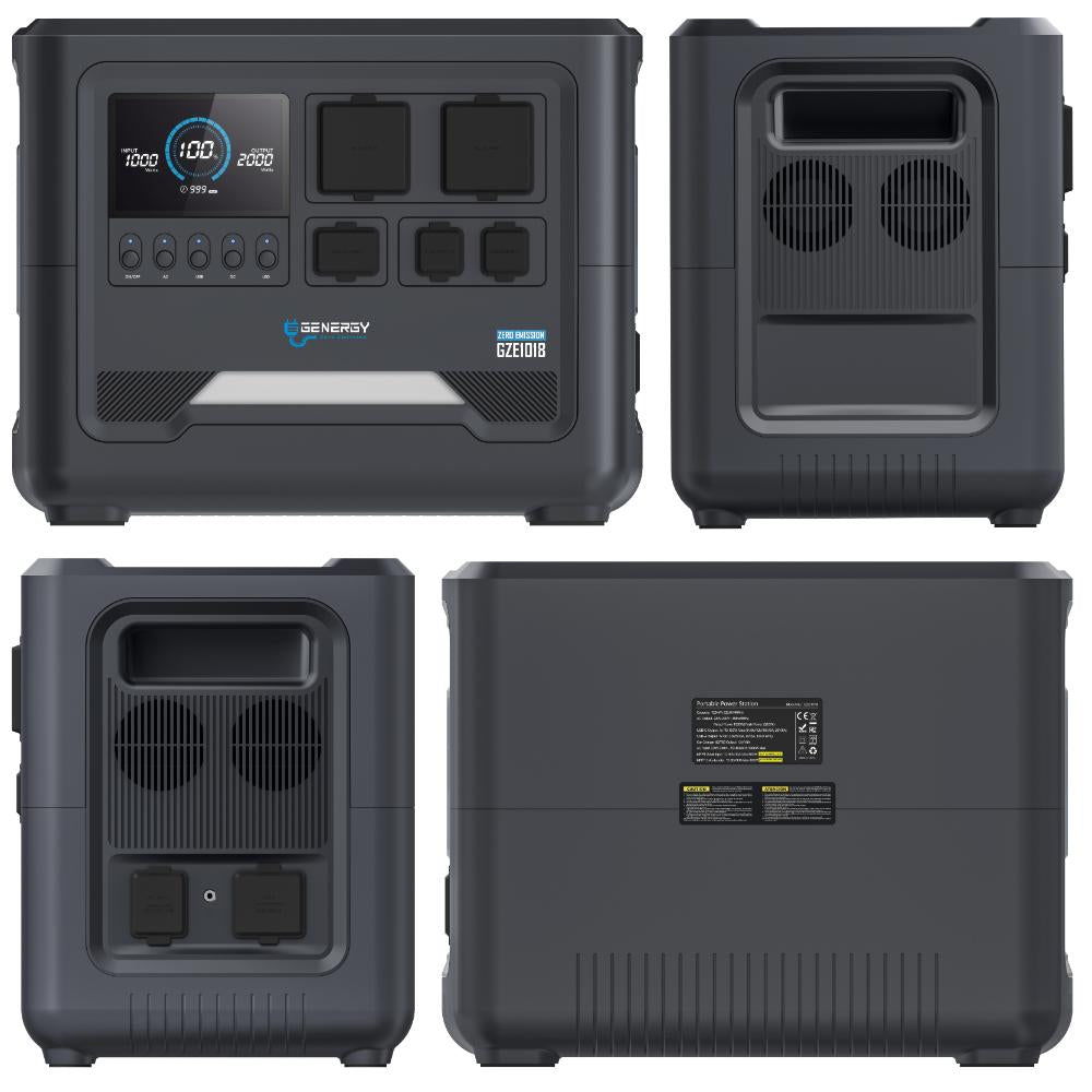 GENERGY GZE-1018 Powerstation 1800 Watt und 1024 Wh ideal für PV-Anlagen