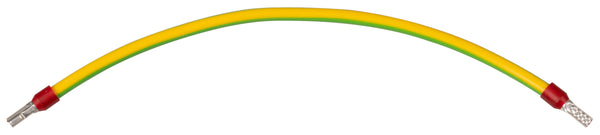 Verdrahtungsbrücke 6 mm² grün/gelb 260 mm beidseitig mit 11 mm isolierter Aderendhülse JÄGER