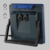 GLADIATOR SL II, 75 W, 230 V, IP54, 8.000 lm, H07RN-F, 5 m Zuleitung, 2 Steckdosen Sonlux