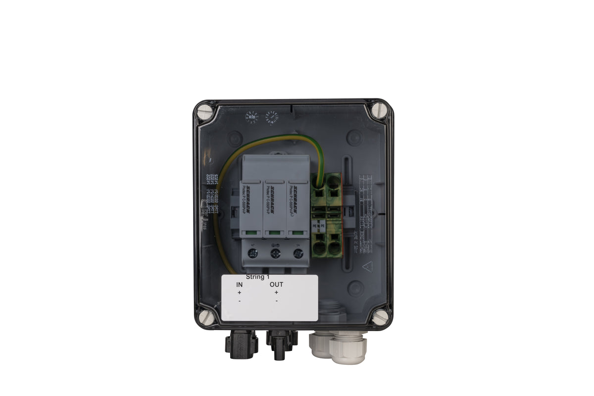Generatorenanschlusskasten für PV-Anlagen bis 1.000 V DC, 1x 1 String, SUNCLIX-Steckverbinder, SiRoX JÄGER SIROX