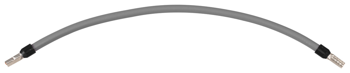 Verdrahtungsbrücke 6 mm² grau 260 mm beidseitig mit 11 mm isolierter Aderendhülse JÄGER