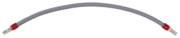 Verdrahtungsbrücke 10 mm² grau 350 mm beidseitig mit 12 mm isolierter Aderendhülse JÄGER