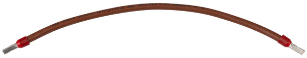 Verdrahtungsbrücke 10 mm² braun 480 mm beidseitig mit 12 mm isolierter Aderendhülse JÄGER