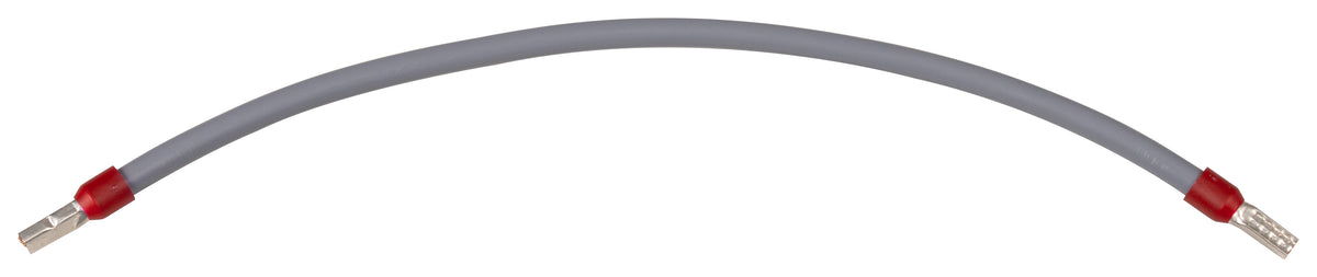 Verdrahtungsbrücke 10 mm² grau 480 mm beidseitig mit 12 mm isolierter Aderendhülse JÄGER
