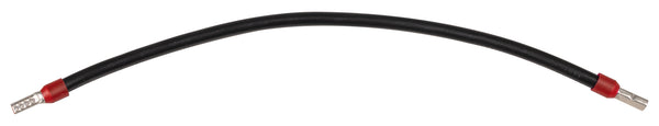 Verdrahtungsbrücke 10 mm² schwarz 480 mm beidseitig mit 12 mm isolierter Aderendhülse JÄGER