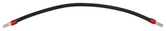 Verdrahtungsbrücke 10 mm² schwarz 480 mm beidseitig mit 12 mm isolierter Aderendhülse