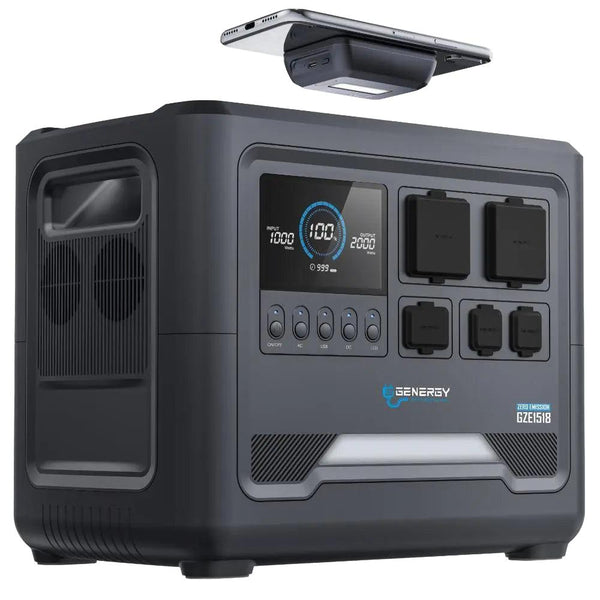  GENERGY GZE-1518 Powerstation 2200 Watt und 1536 Wh optimal für PV-Anlagen