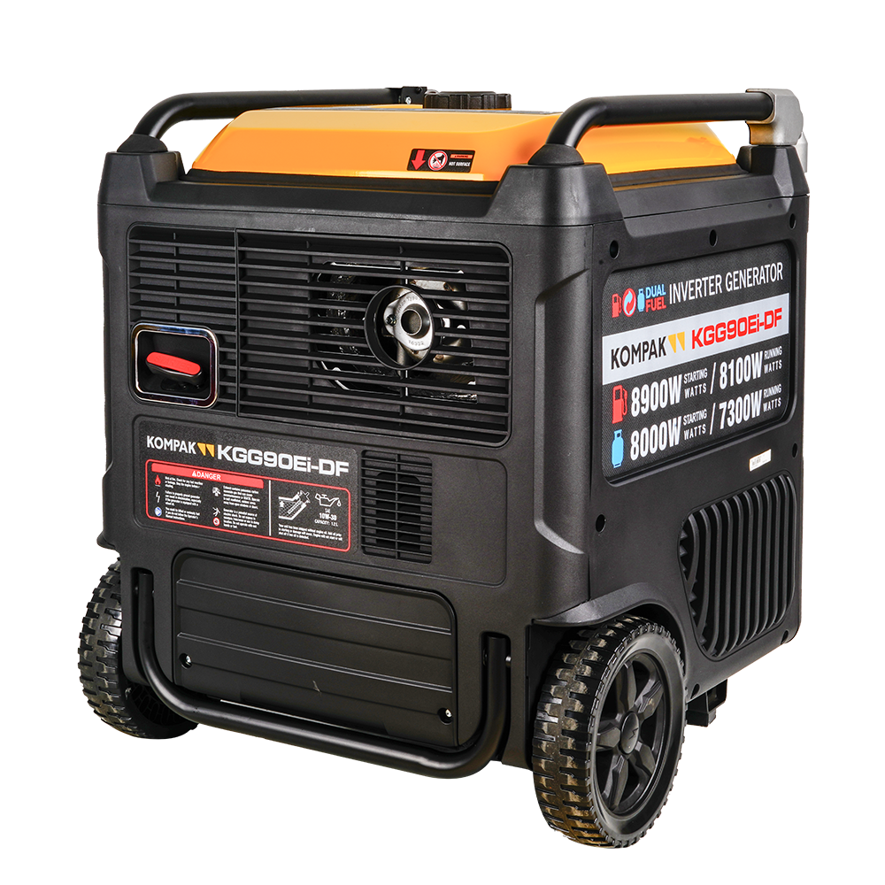 11 kVA 400 V Gas & Benzin KGG90Ei-DF Inverter Stromaggregat Kompak