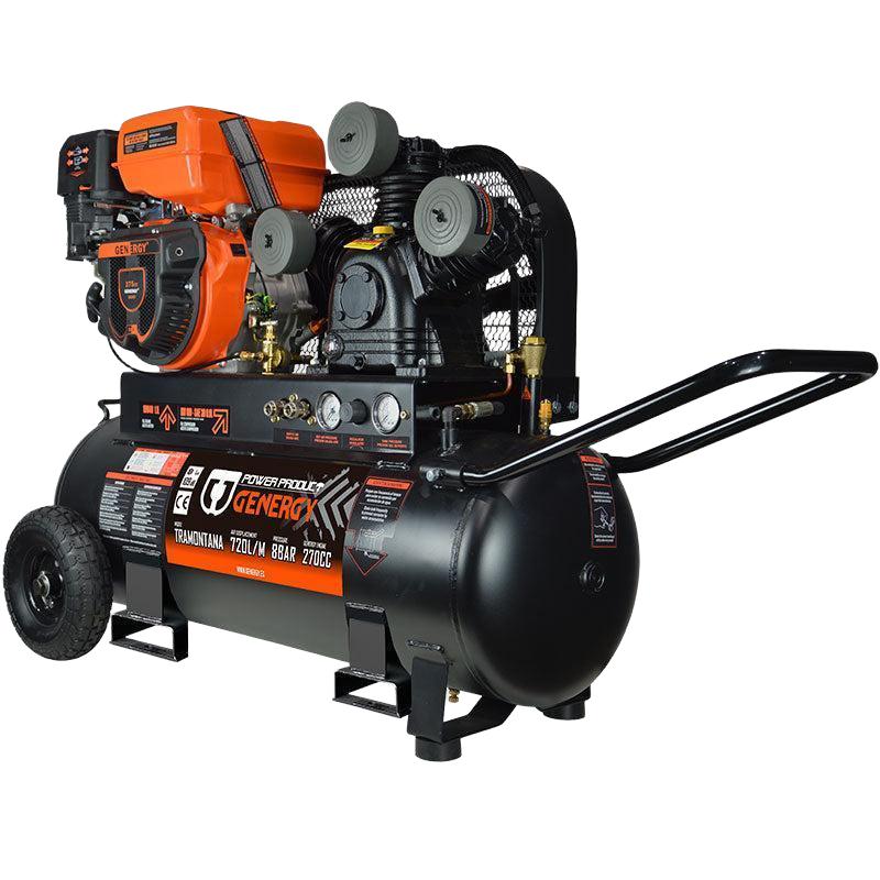Benzin-Kompressor  GENERGY TRAMONTANA 8BAR 720L/H Leistungsstark und mobil für anspruchsvolle Druckluftanwendungen Genergy