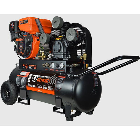 Benzin-Kompressor  GENERGY TRAMONTANA 8BAR 720L/H Leistungsstark und mobil für anspruchsvolle Druckluftanwendungen Genergy