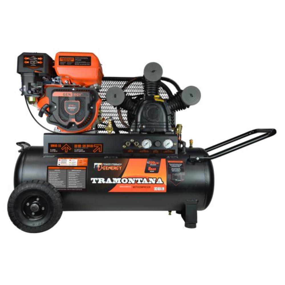 GENERGY TRAMONTANA 8BAR 720L/H Benzin-Kompressor  Leistungsstark und mobil für anspruchsvolle Druckluftanwendungen