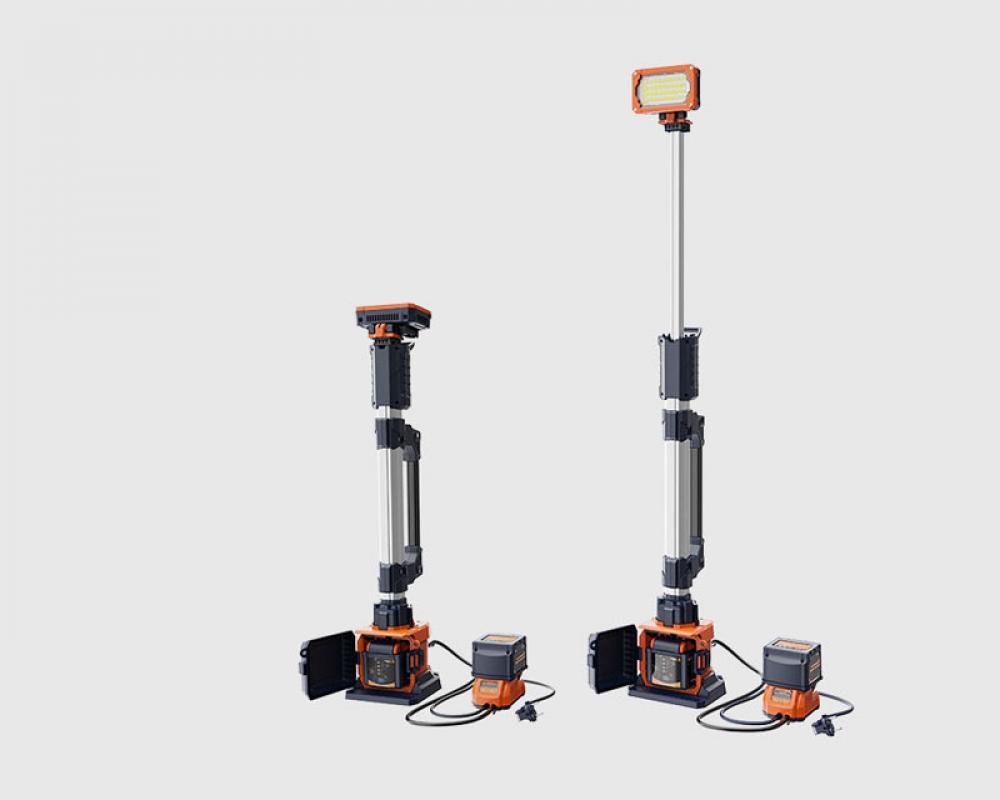 Lichtmast beleuchteter Turm DIRECT-100 4000 Lumen 1,4 Meter
