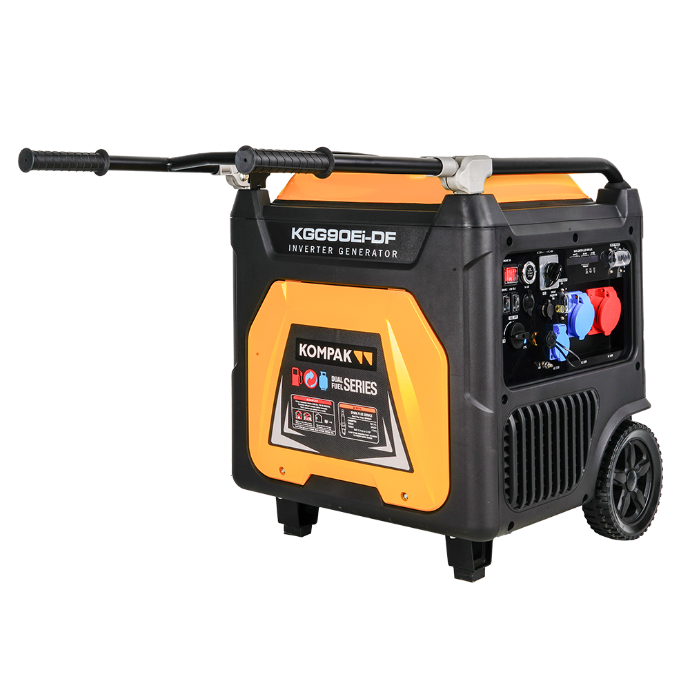 11 kVA 400 V Gas & Benzin KGG90Ei-DF Inverter Stromaggregat Kompak