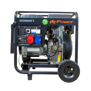 Diesel Stromaggregat DG10000LEK-T von ITC-POWER – 7,6 kW 230V & 400V ITC