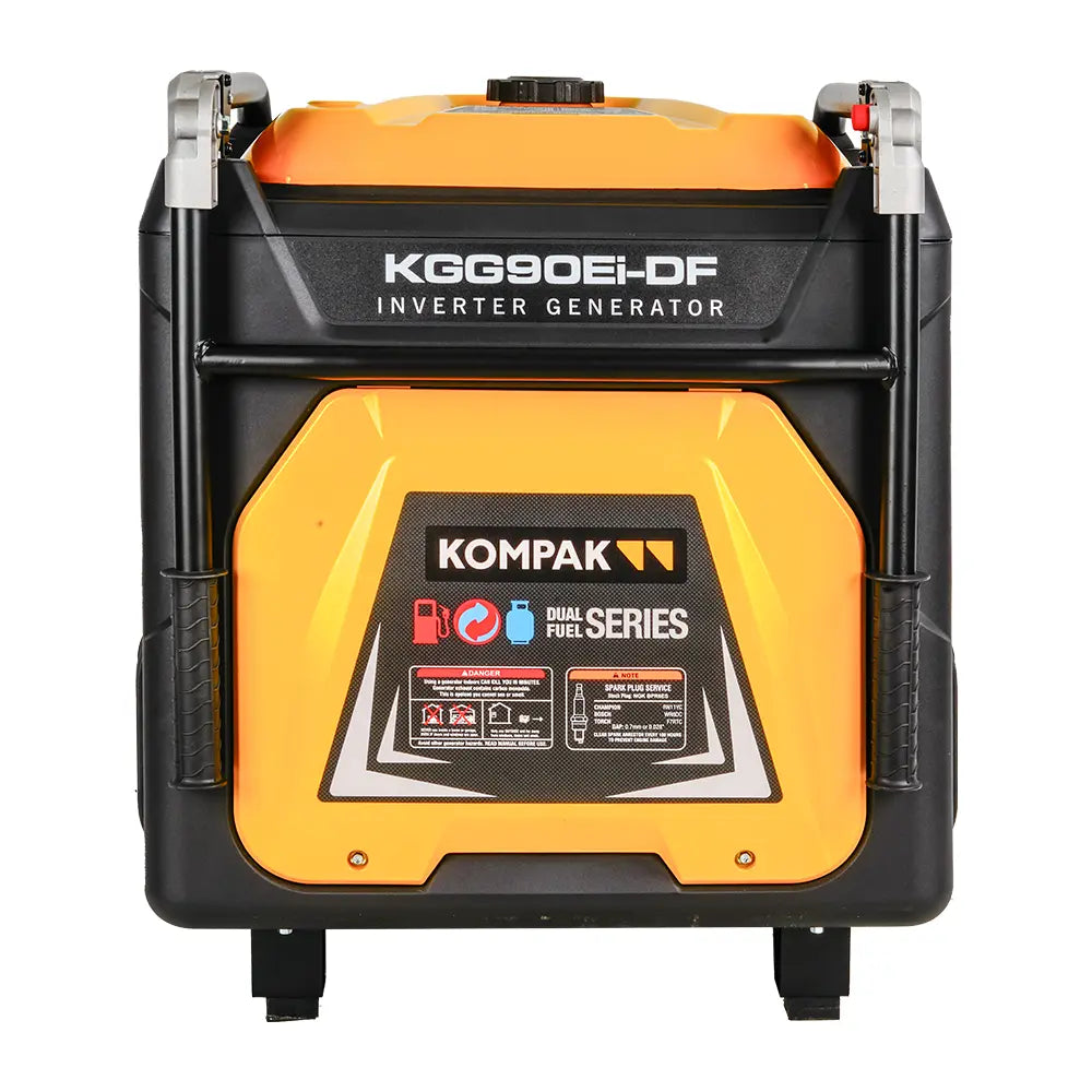 11 kVA 400 V Gas & Benzin KGG90Ei-DF Inverter Stromaggregat Kompak Kompak