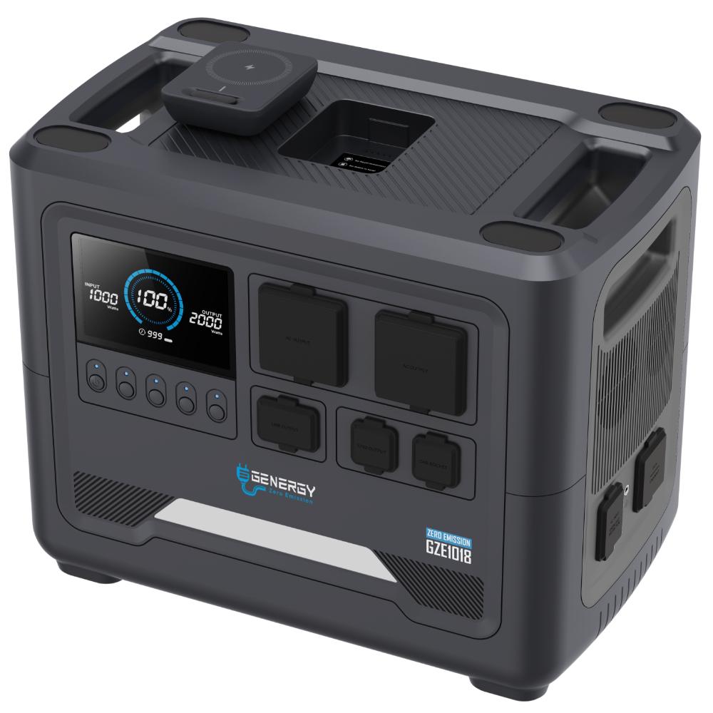 GENERGY GZE-1018 Powerstation 1800 Watt und 1024 Wh ideal für PV-Anlagen