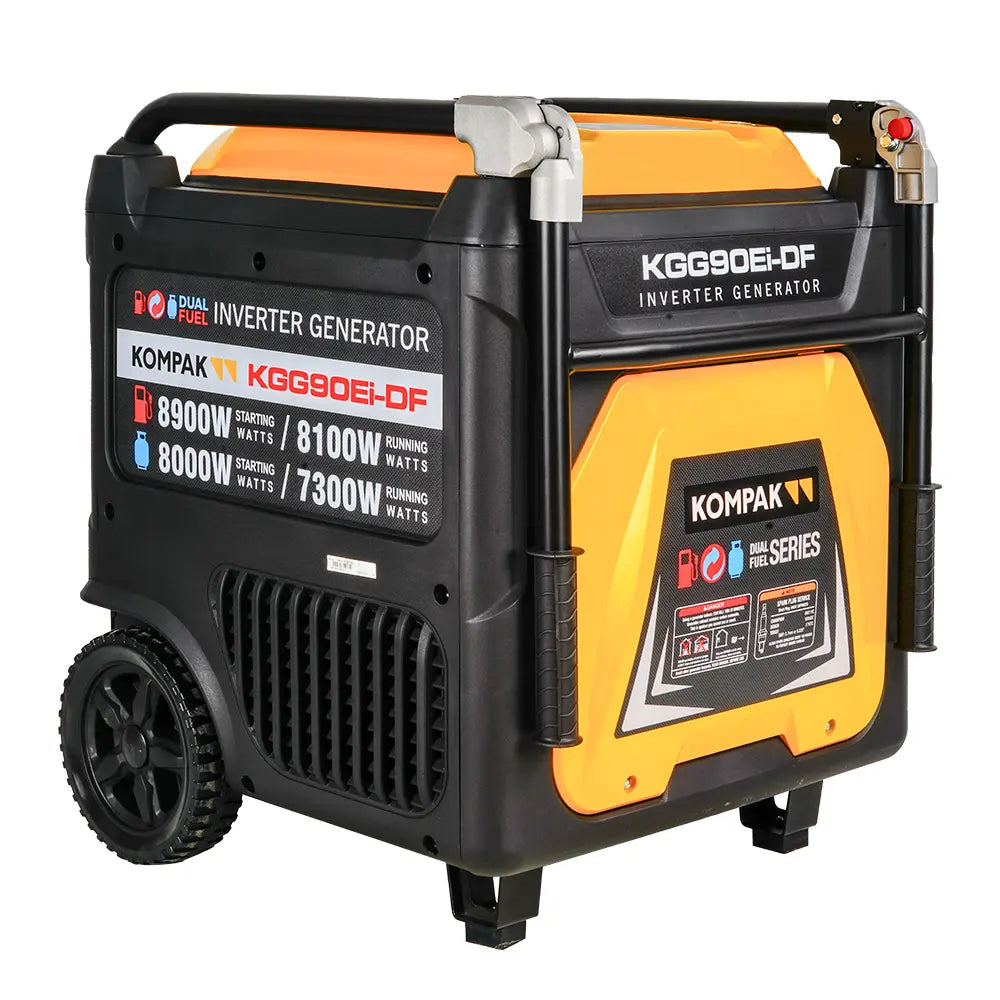 11 kVA 400 V Gas & Benzin KGG90Ei-DF Inverter Stromaggregat Kompak Kompak