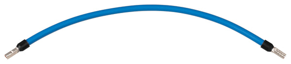 Verdrahtungsbrücke 6 mm² blau 260 mm beidseitig mit 11 mm isolierter Aderendhülse JÄGER