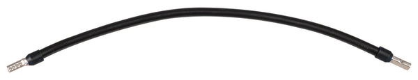 Verdrahtungsbrücke 6 mm² schwarz 350 mm beidseitig mit 11 mm isolierter Aderendhülse JÄGER