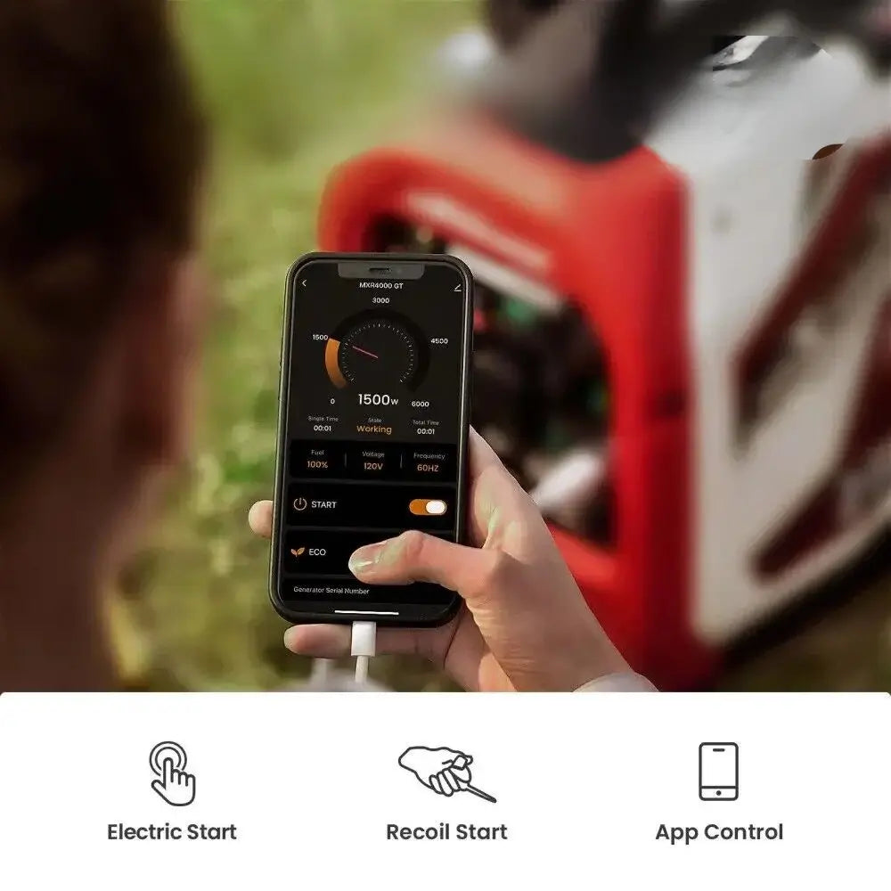 3500W DualFuel Inverter Stromerzeuger mit App Steuerung maXpeedingrods MXR 4000GT – EU maXpeedingrods