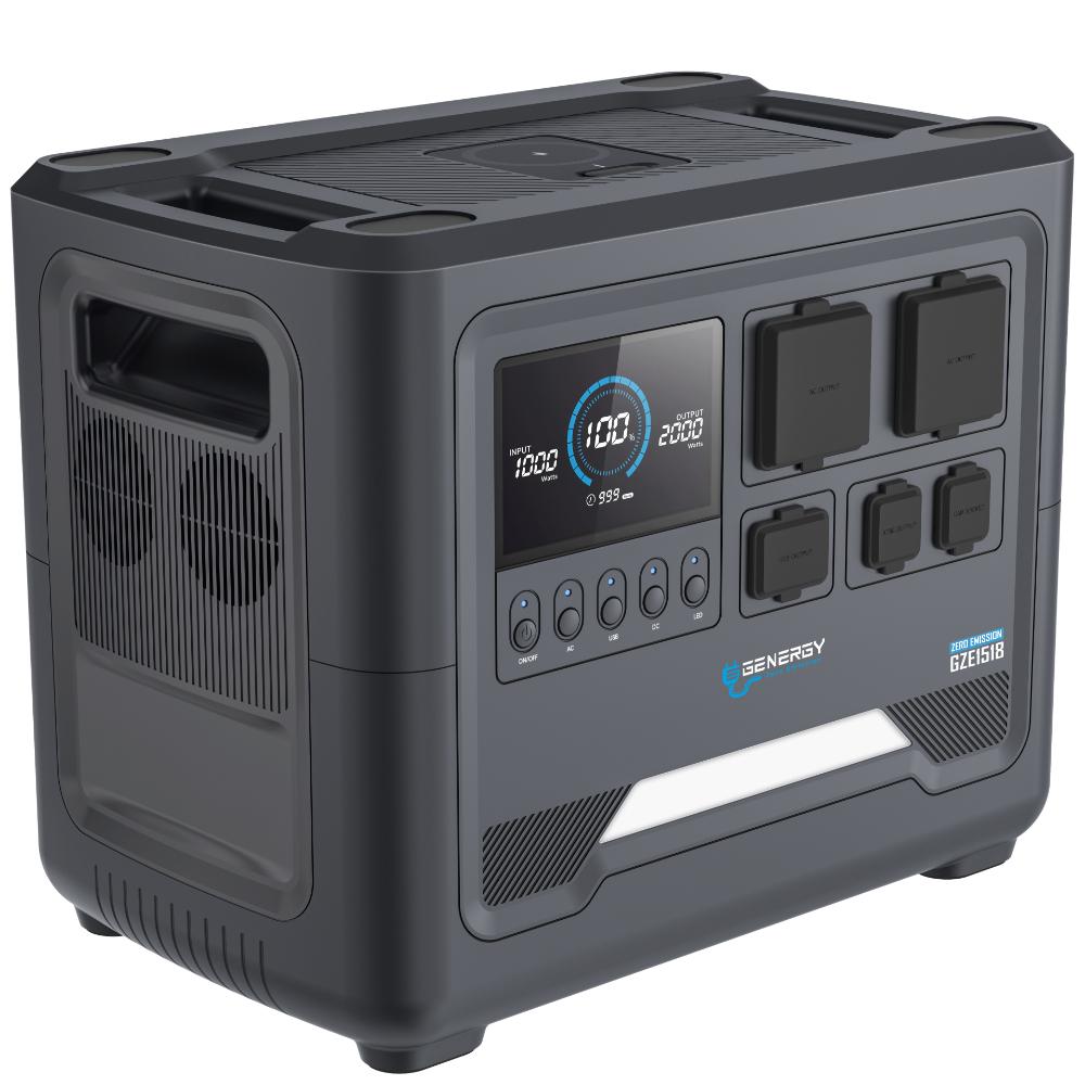  GENERGY GZE-1518 Powerstation 2200 Watt und 1536 Wh optimal für PV-Anlagen
