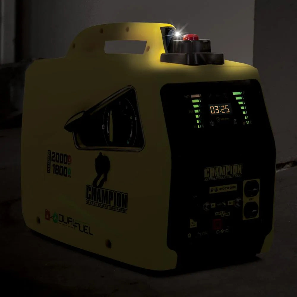 2000 Watt DualFuel Inverter Stromerzeuger Champion DF2000