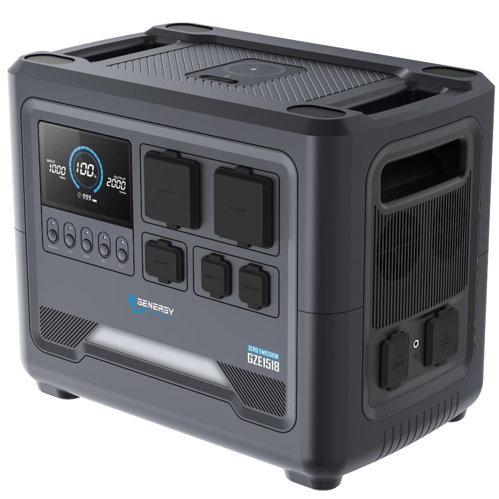  GENERGY GZE-1518 Powerstation 2200 Watt und 1536 Wh optimal für PV-Anlagen
