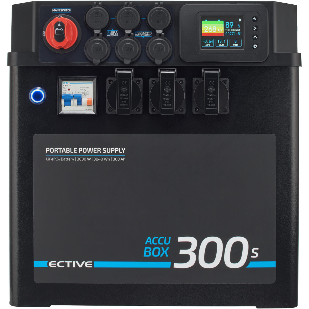 AccuBox 300S LiFePO4 Powerstation, 3.000 W, 3.840 Wh ECTIVE
