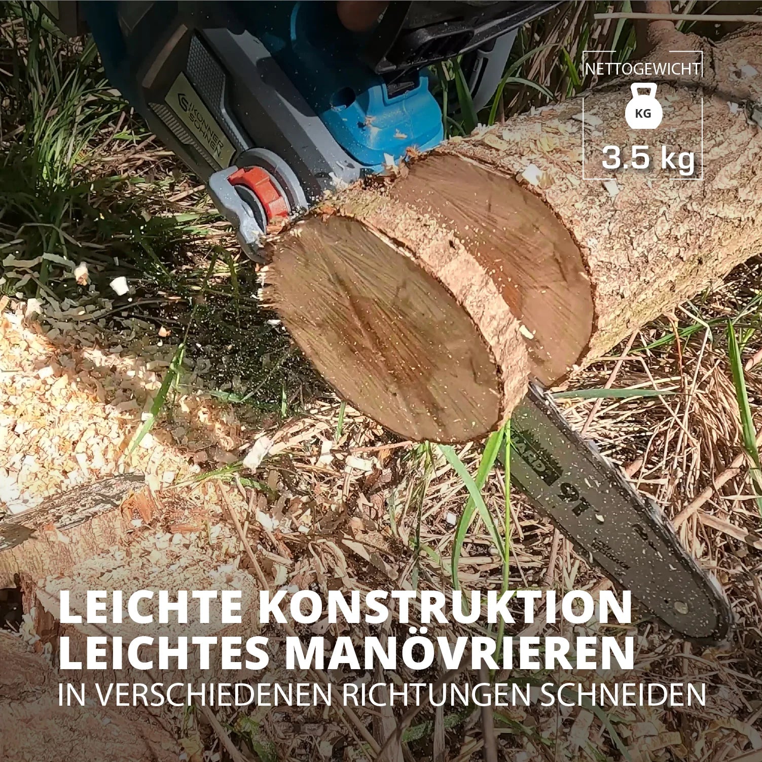 Akku Kettensäge 30cm Schwertlänge KS CS20V-12
