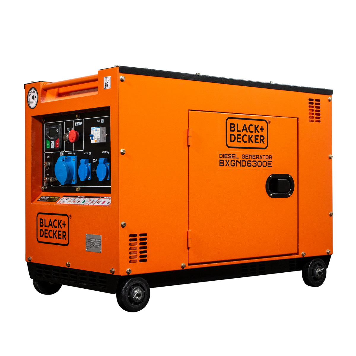 6500 Watt Black + Decker BXGND6300E Diesel AVR Stromerzeuger Black + Decker