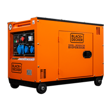 6500 Watt Black + Decker BXGND6300E Diesel AVR Stromerzeuger